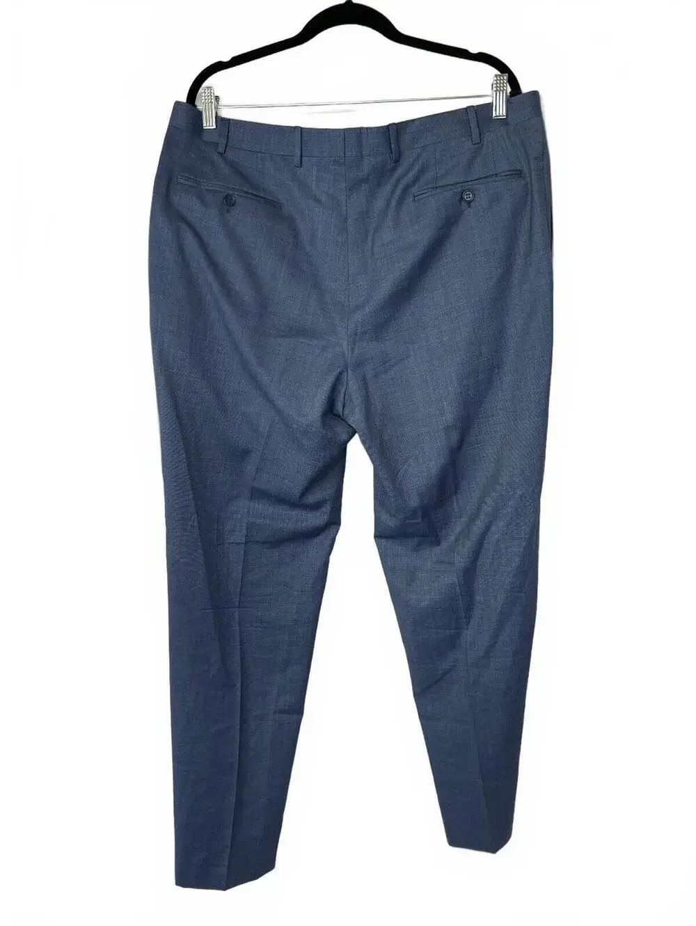 Canali Men's Wool Dress Pants Blue Size 37 (EU Size 54)